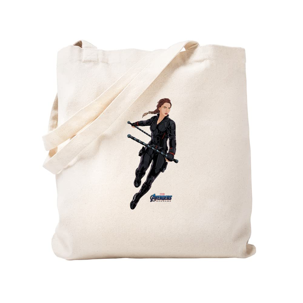Black Widow Tote Bag - Natural Canvas Reusable Shopping Bag for Women | Eco-Friendly Grocery Tote for Shopping, Beach & Work