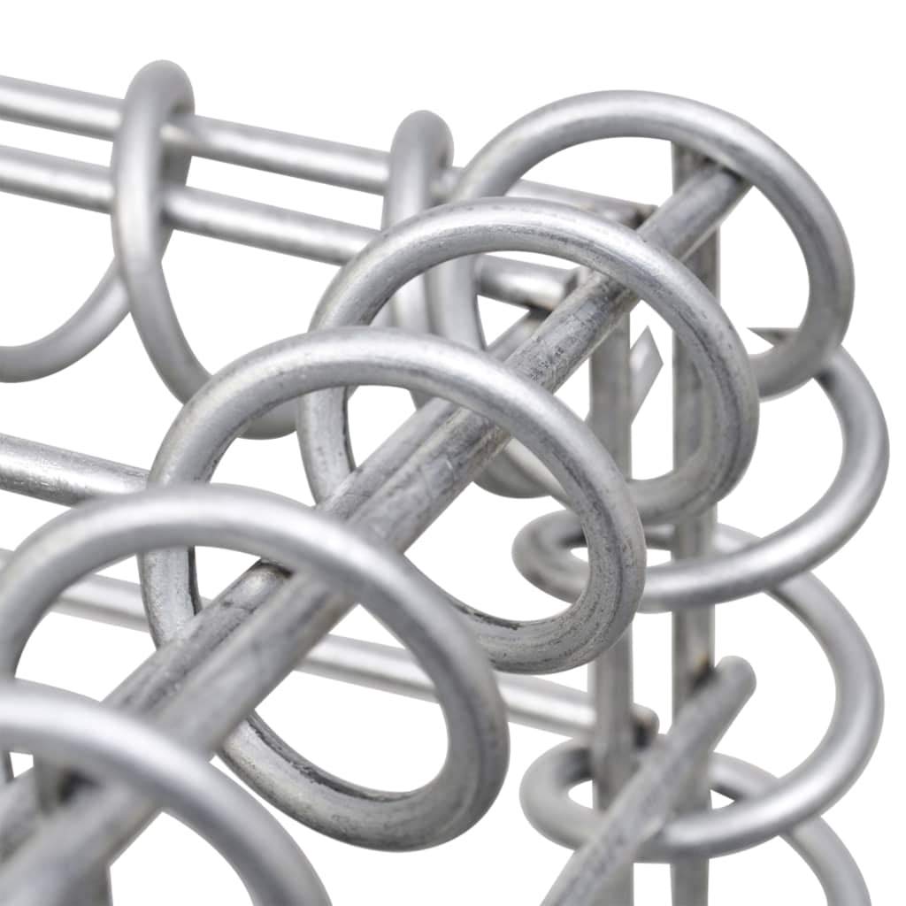 3-Pack Galvanized Steel Gabion Baskets 9.8
