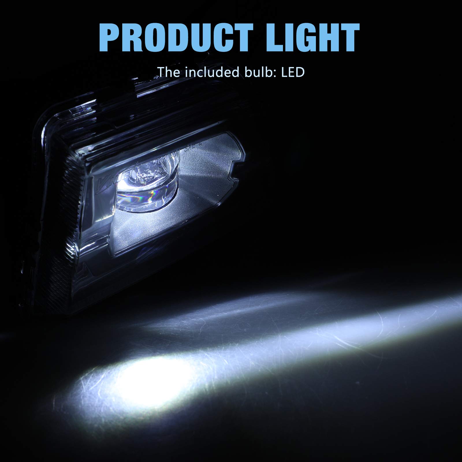 AUTOWIKI LED Fog Lights for 2019-2020 Chevy Silverado 1500, 2020 Silverado 2500HD & 3500HD (Excludes 2019 Legacy & Light Duty Models) - 2PC Set - Enhance Visibility in Fog, Rain & Night Driving