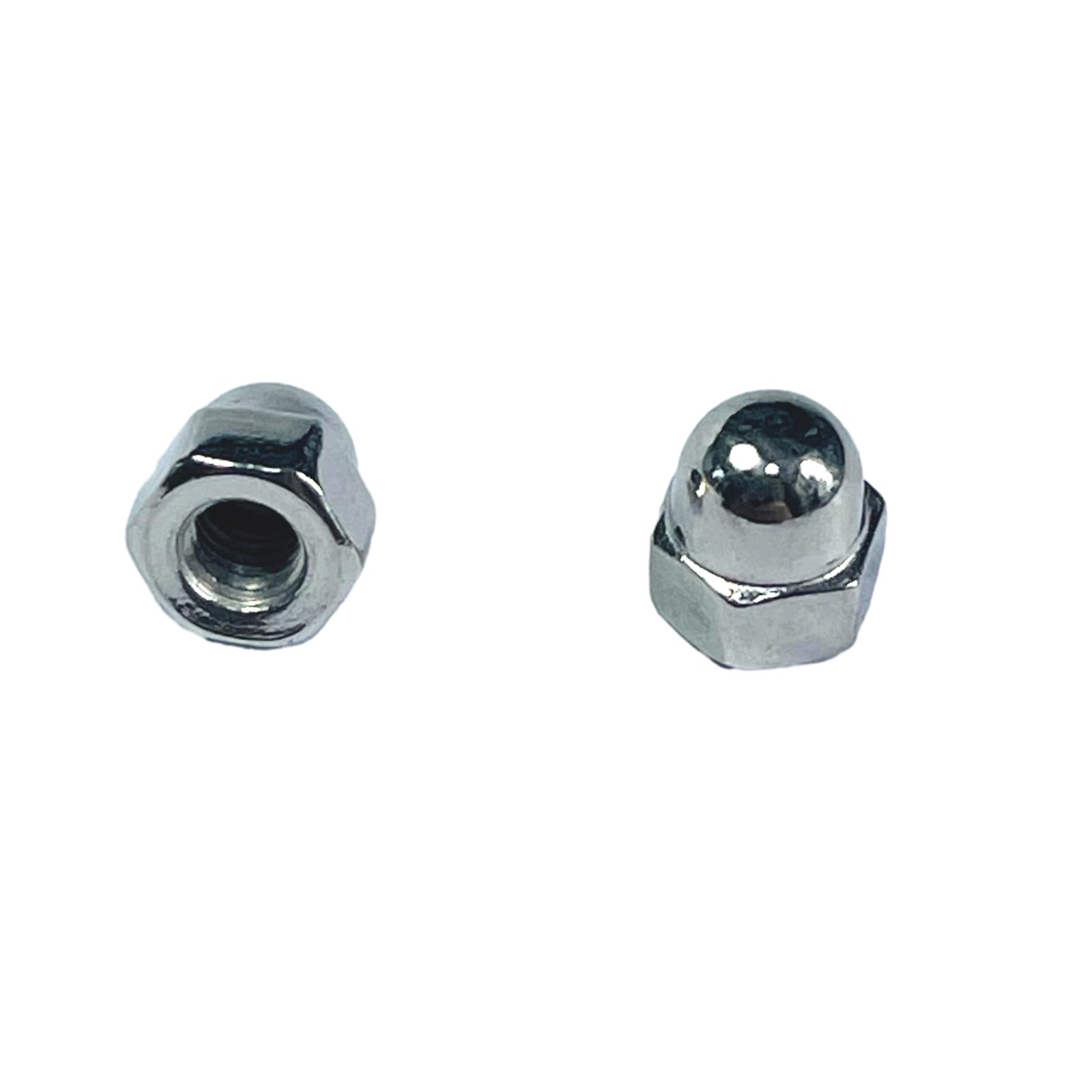 100pcs M3-0.5 Acorn Cap Nuts, 304 Stainless Steel Dome Head Hex Nuts with Bright Finish - 18-8 Grade Hardware Fasteners for Furniture, Machinery & DIY Projects - Open End Wrench Compatible