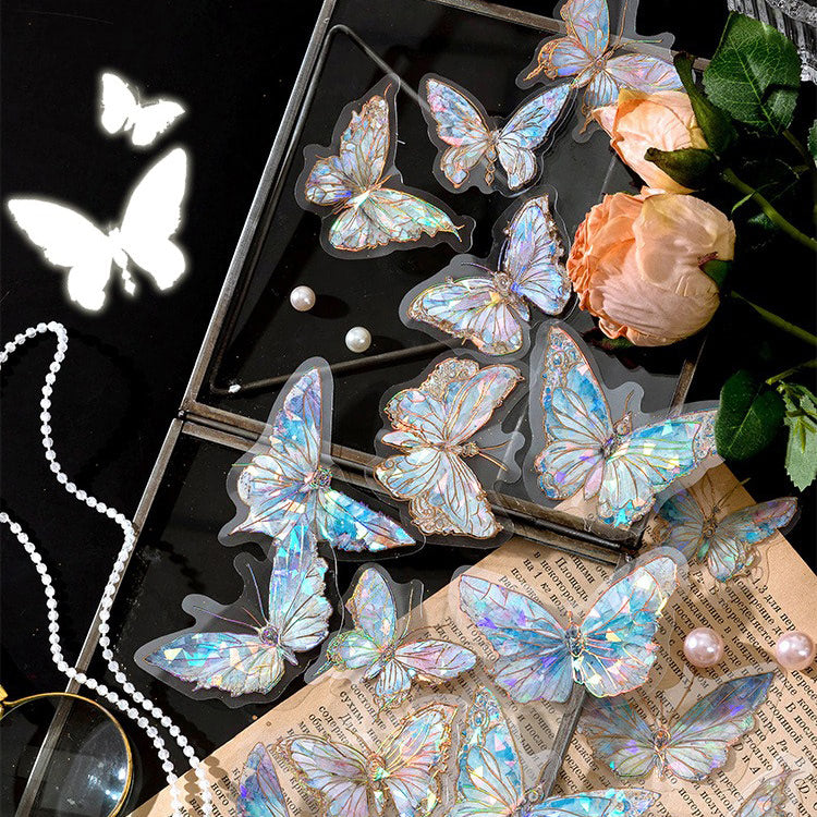 Fairy Butterflies Wall Stickers - Removable Decals for Kids Room, Nursery, Bedroom Decor - Perfect for DIY Home Decor & Party Backdrops