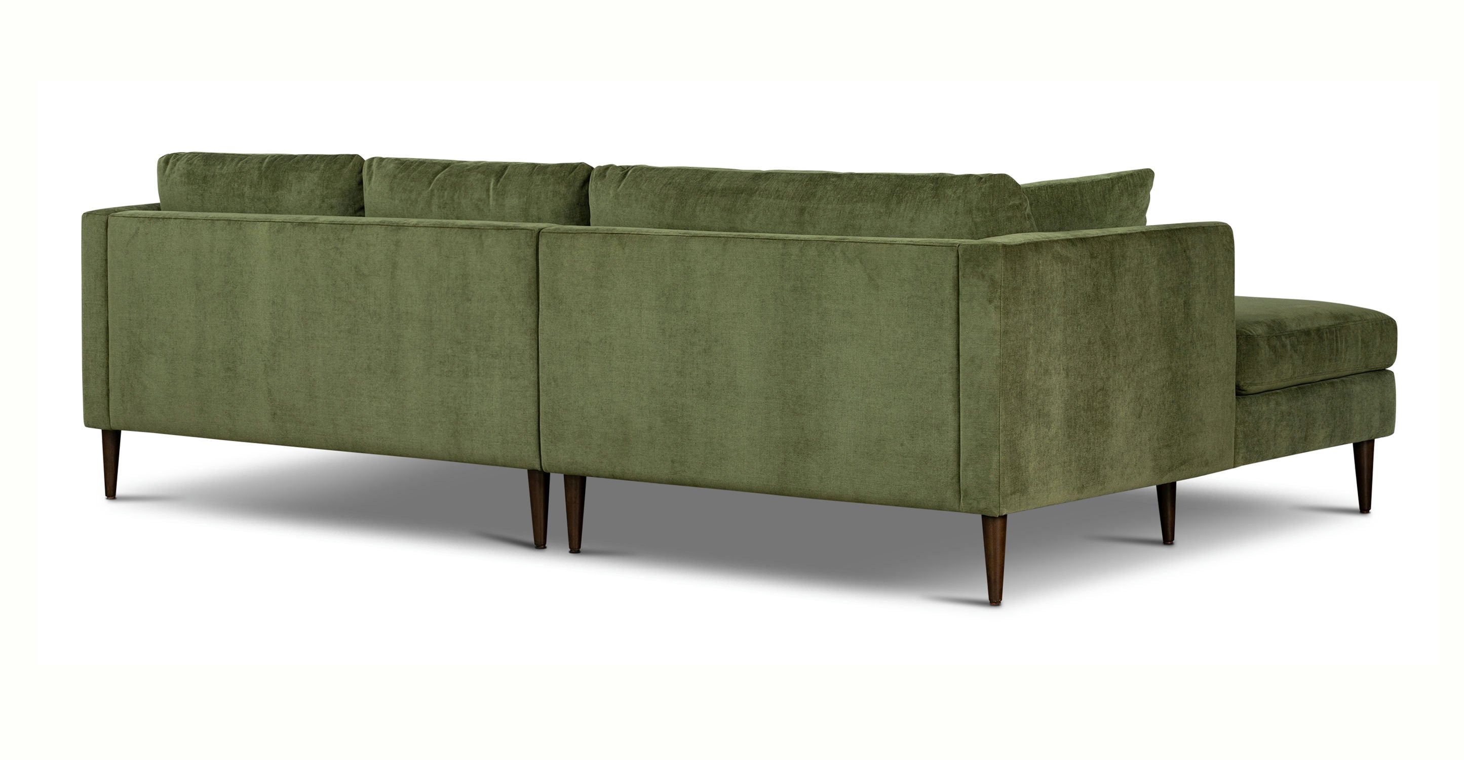 Lucerne Left Facing Sectional Sofa with Extra Wide Chaise Lounge - Modern L-Shaped Couch for Living Room, Family Room & Home Theater