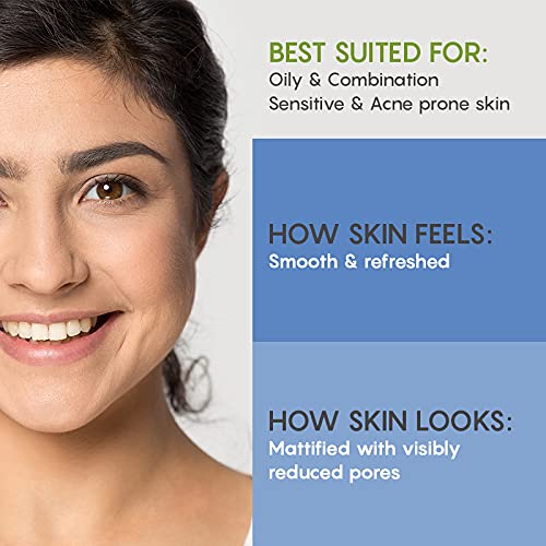 The Moms Co Natural Green Tea Face Toner for Oily Skin - Acne Treatment with Aloe Vera & Cucumber - Pore Minimizer & Hydrating Facial Toner (200ml) | Perfect for Daily Skincare Routine & Post-Workout Refresh