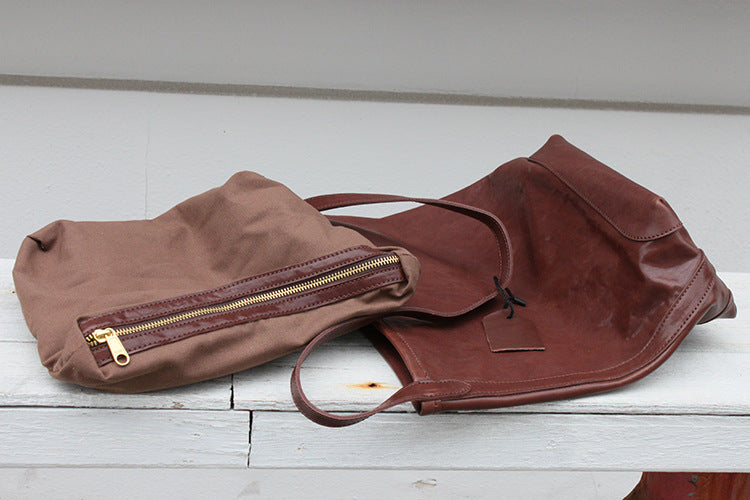 Minimalist Soft Leather Bucket Bag for Women - Stylish & Lightweight Crossbody Handbag for Daily Use, Work, Travel & Shopping