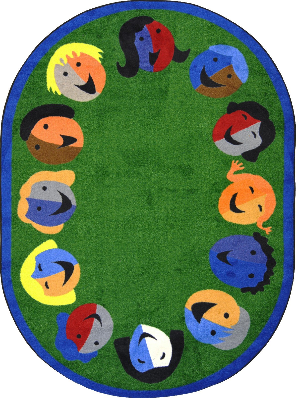 Green Joyful Faces Early Childhood Essentials for Kids - Perfect for Playtime, Learning & Nursery Decor