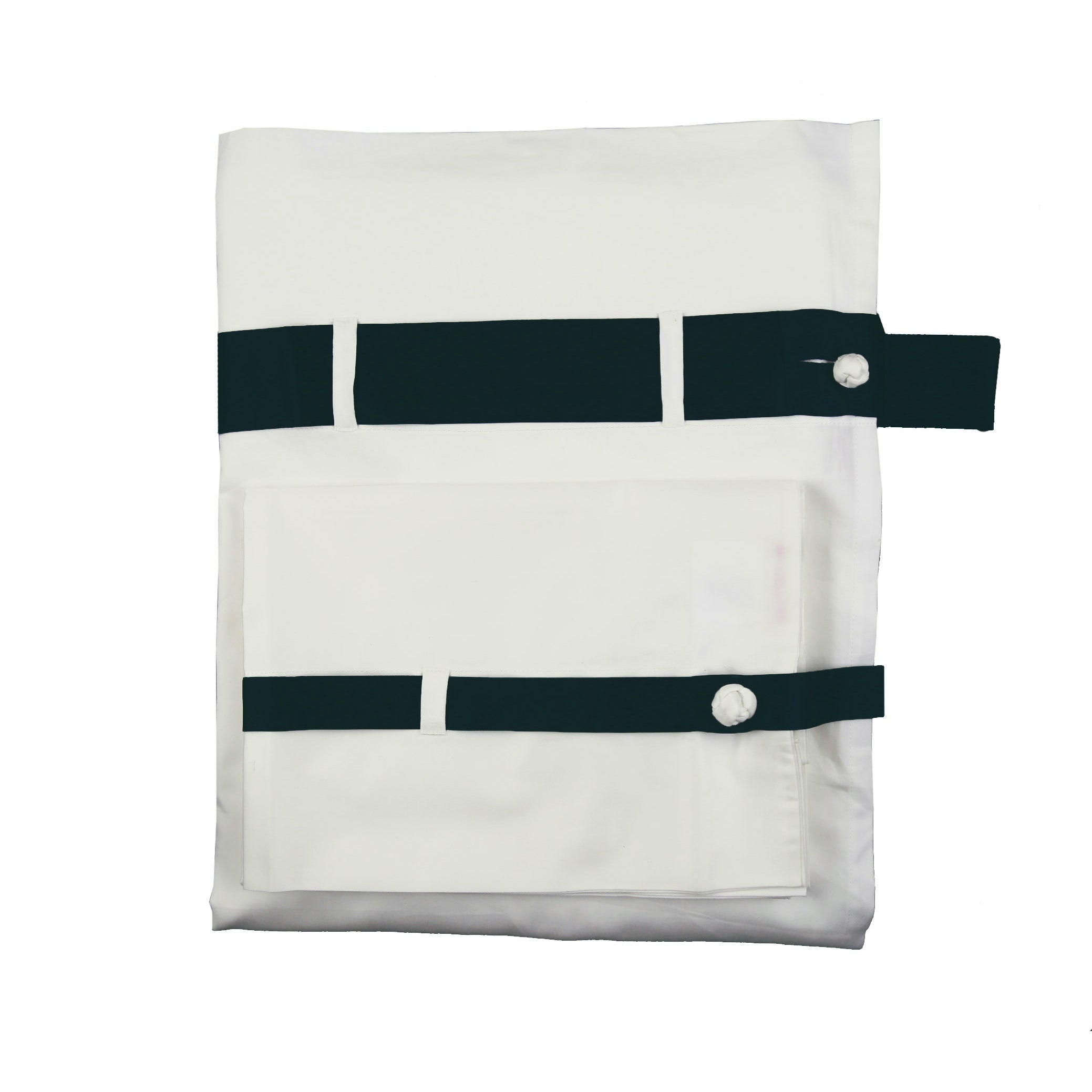 Luxury 100% Cotton Sheet Set with Silk Band Trim - Soft Breathable Bedding for Comfortable Sleep - Perfect for Master Bedroom, Guest Room & Hotel Use