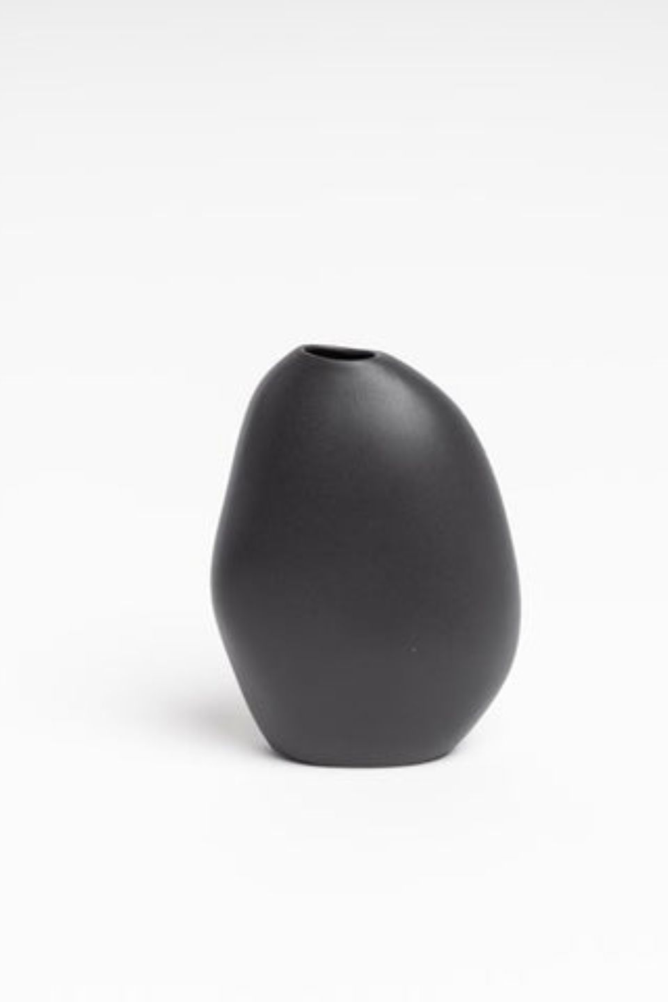 Harmie Stone Black Vase - Elegant Ceramic Home Decor for Living Room, Dining Table, Wedding Centerpiece & Modern Interior Design