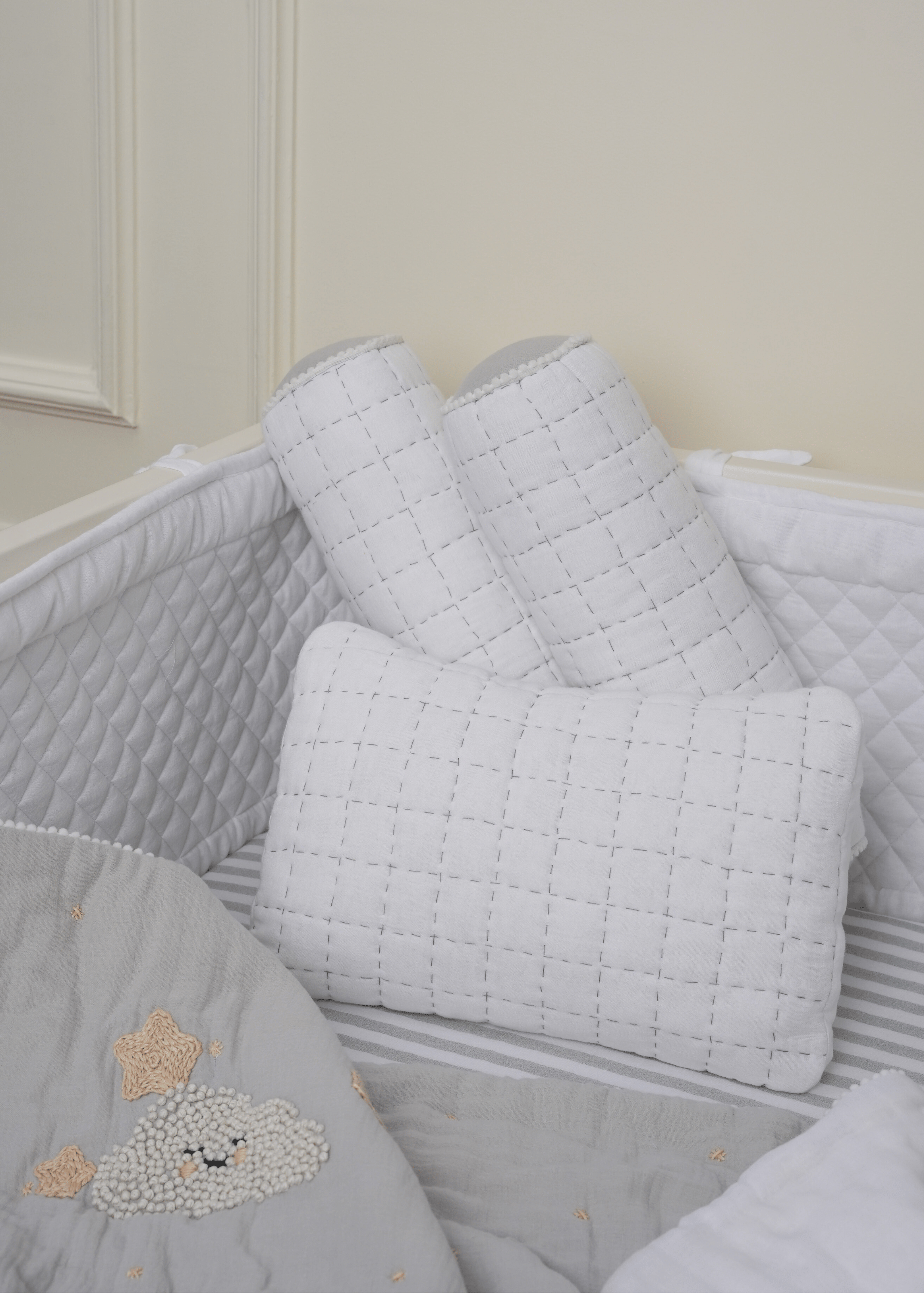 Starry Nights Baby Pillow - Soft & Breathable Infant Head Support for Safe Sleep, Newborn to Toddler - Perfect for Cribs, Strollers & Travel (Blue Galaxy Design)