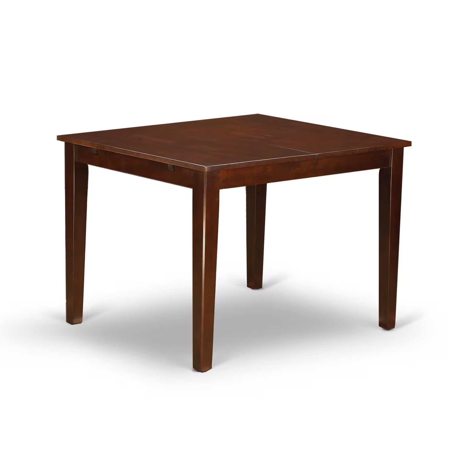 East West Furniture 3-Piece Kitchen Table Set with Butterfly Leaf - Rectangle Dining Table & 2 Light Sable Linen Parson Chairs, 32x54 Inch, Mahogany - Perfect for Small Spaces, Breakfast Nooks & Cozy Dining Areas