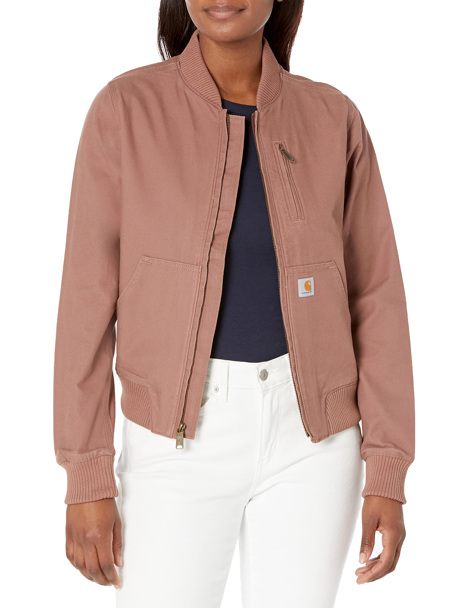 Carhartt Women's Crawford Bomber Jacket - Plus Size Water-Resistant Workwear for Outdoor Activities, Hiking & Casual Wear