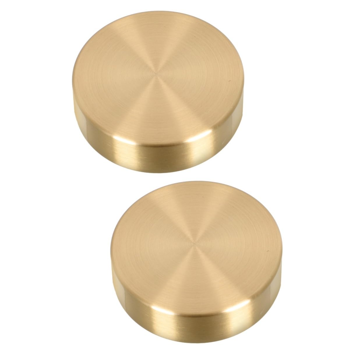 Vintage Brass Round Ruler Paperweight Set of 2 - Chinese Style Decorative Paper Holder for Office Desk, Book Lovers & Stationery Collectors