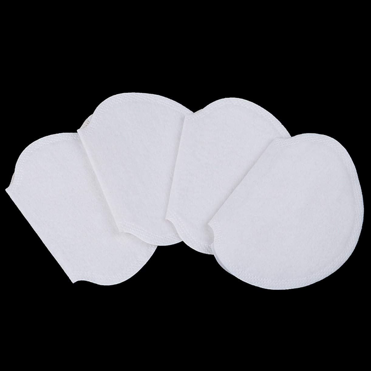 WHITE Underarm Sweat Pads [100pcs/50pairs] - Disposable Cotton Pads for Excessive Sweating Protection, Keep Armpits Fresh & Prevent Shirt Stains | Ideal for Workouts, Office Wear & Hot Weather