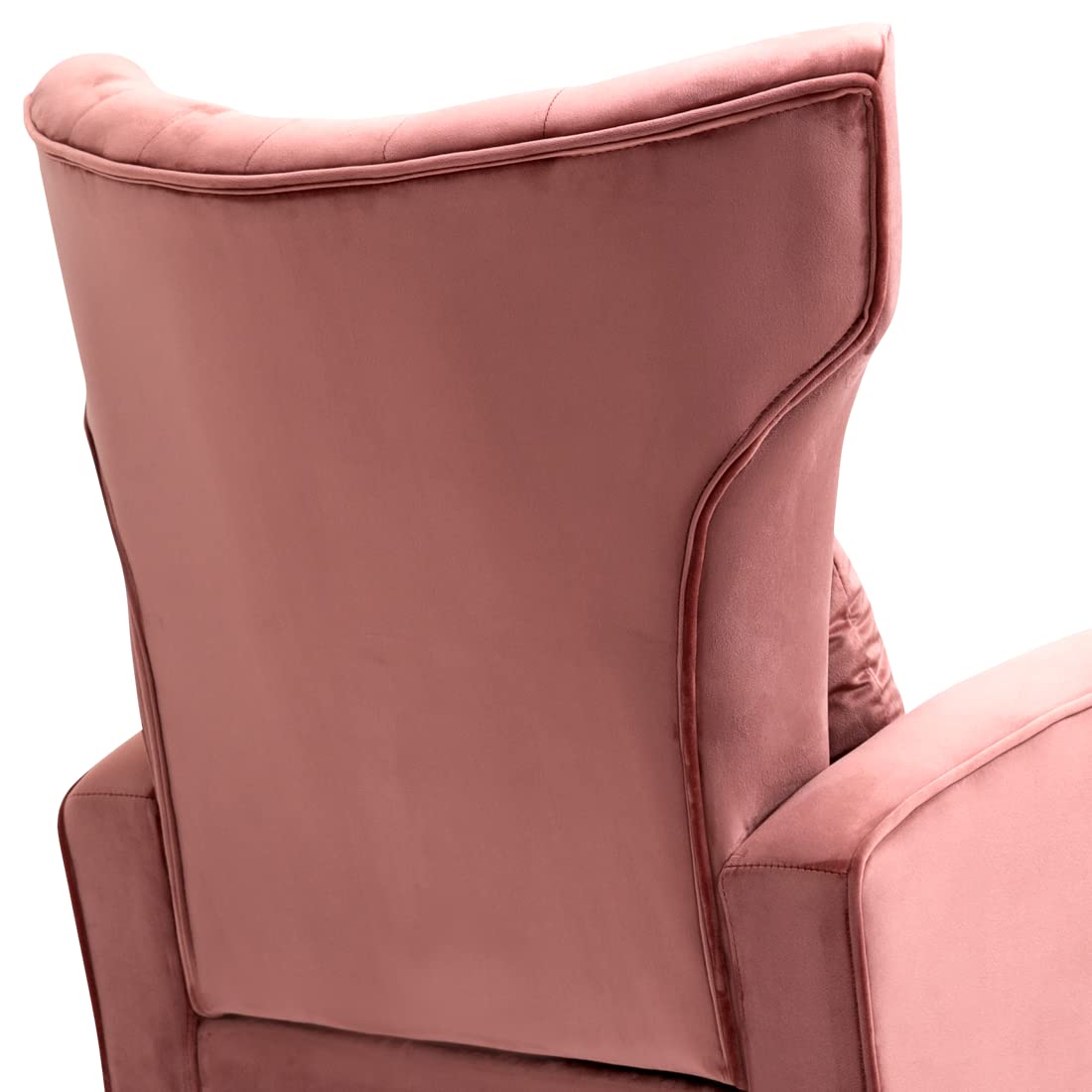 X-VOLSPORT Velvet Accent Chairs Set of 2 - Mid Century Modern High Back Living Room Chairs with Waist Pillow, Upholstered Armchairs with Gold Metal Legs for Bedroom, Club, Office & Lounge - Soft Pink Velvet Fabric for Cozy Home Decor