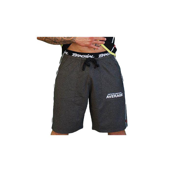 Brachial Spacy Grey Melange/White Shorts - Comfortable & Stylish for Casual Wear, Gym, and Outdoor Activities