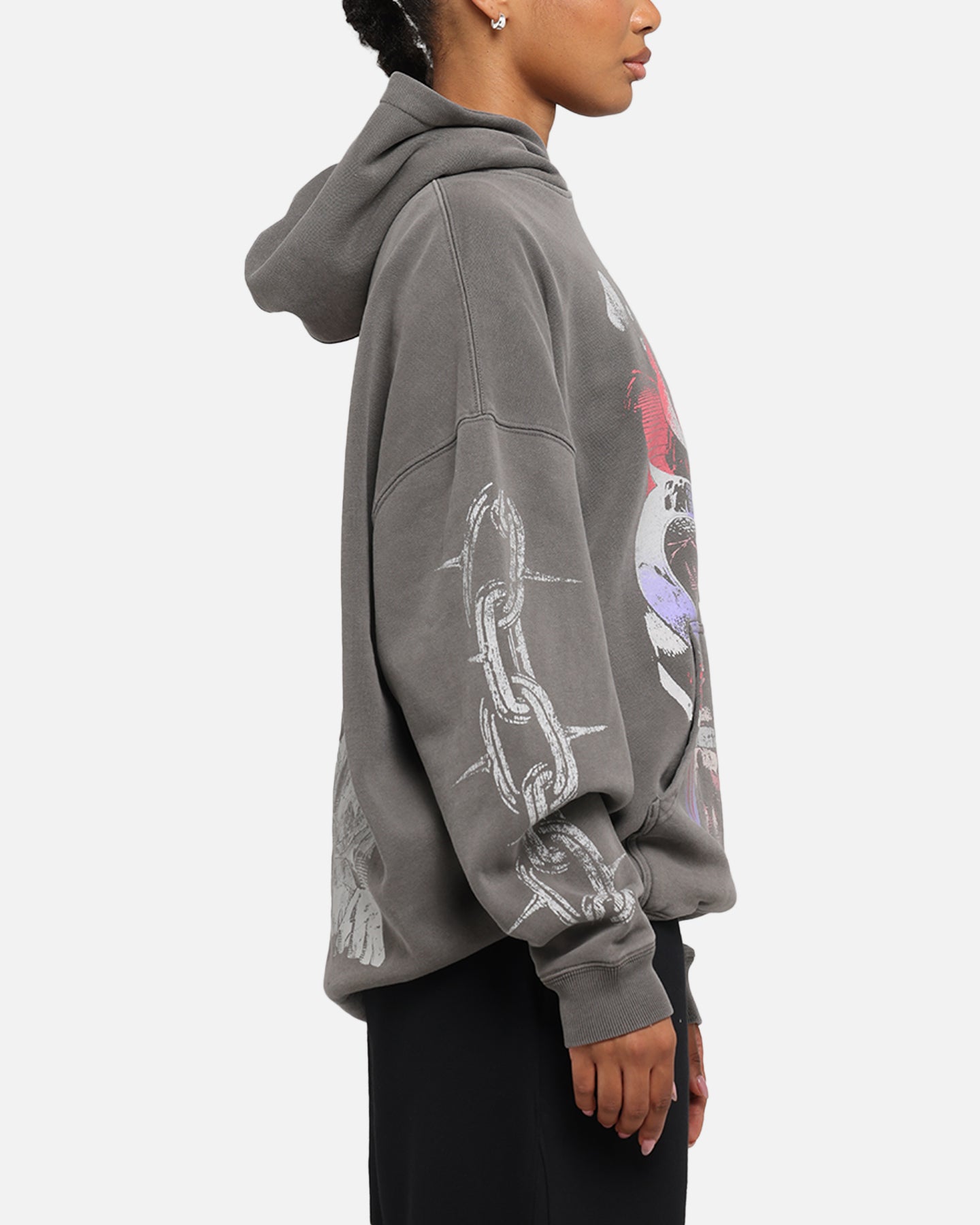Marvel X-Men Magneto Premium Hoodie - Washed Charcoal - American Thrift - Superhero Cosplay & Casual Wear