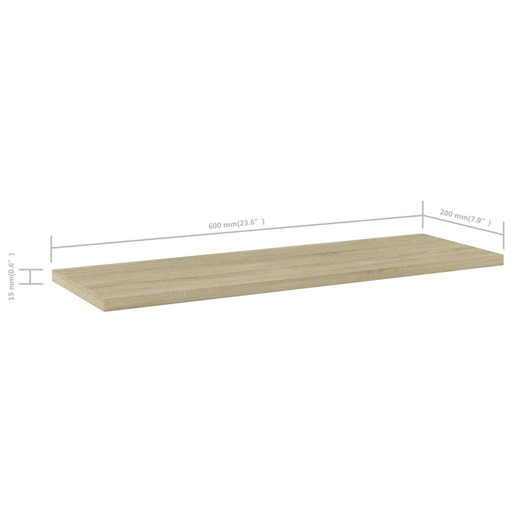 8-Piece Bookshelf Replacement Boards - 23.6