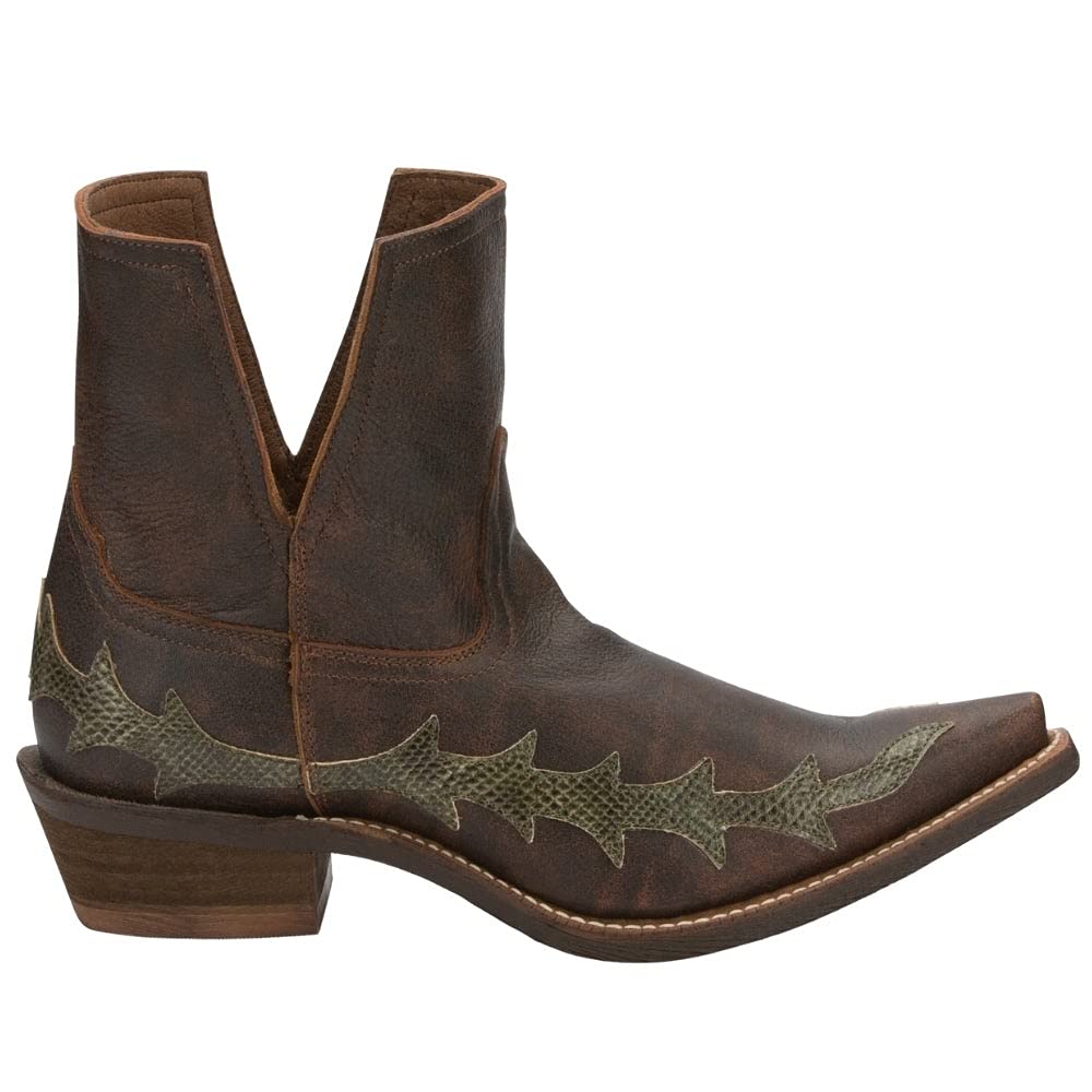Nocona Women's Sitrine Brown Distressed Casual Ankle Boots - 1-2