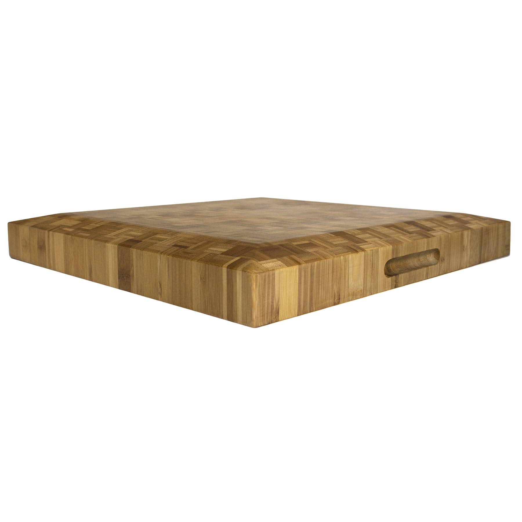 Premium Bamboo Cutting Board 16x16x2 Inch - Eco-Friendly Carving & Chopping Board for Kitchen, Butcher Block for Meat, Vegetables, Fruits - Perfect for Home Chefs & Professional Use