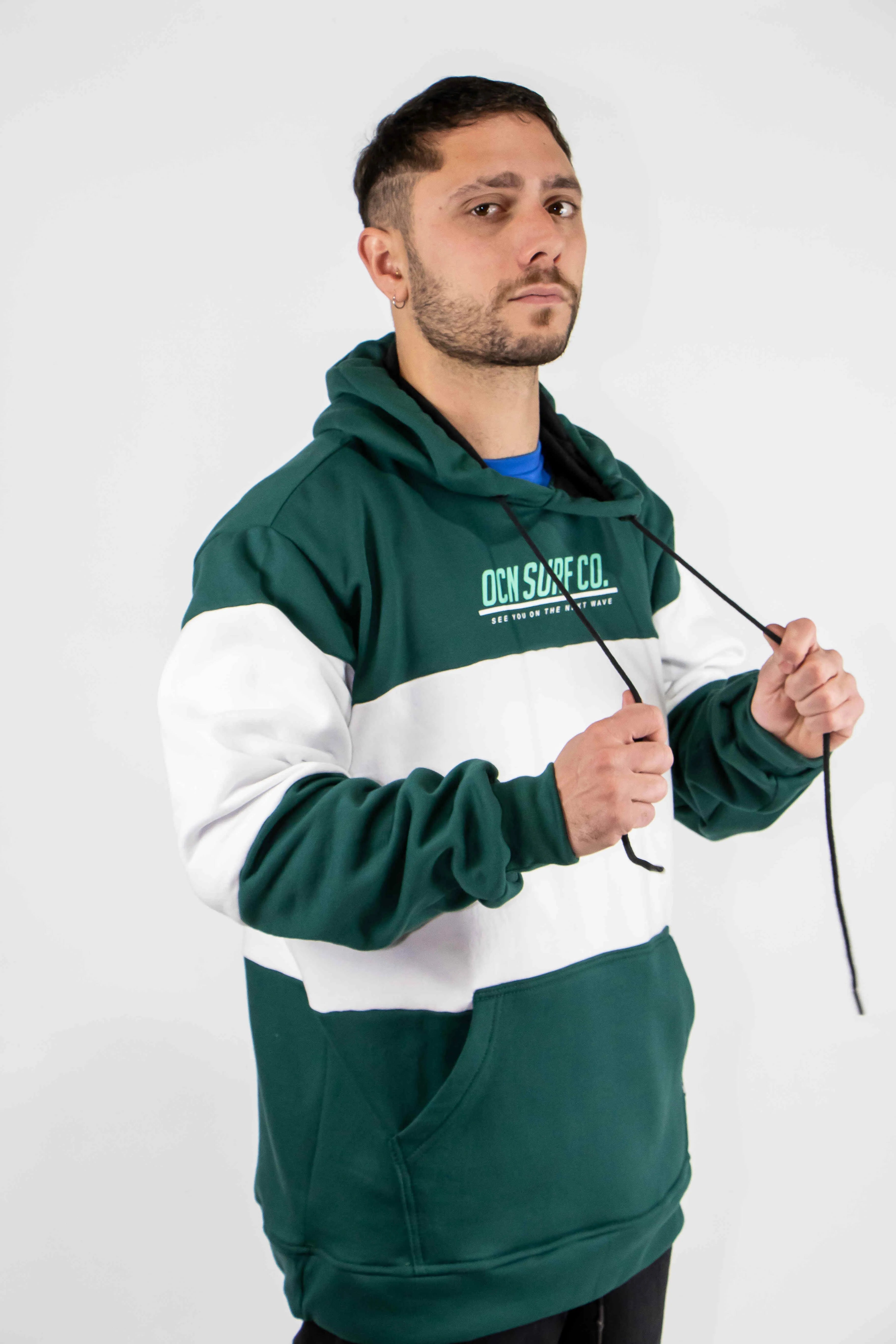 Ocn H Denali Jungle White Hoodie - Men's & Women's Casual Pullover Sweatshirt for Outdoor Adventures & Streetwear Fashion