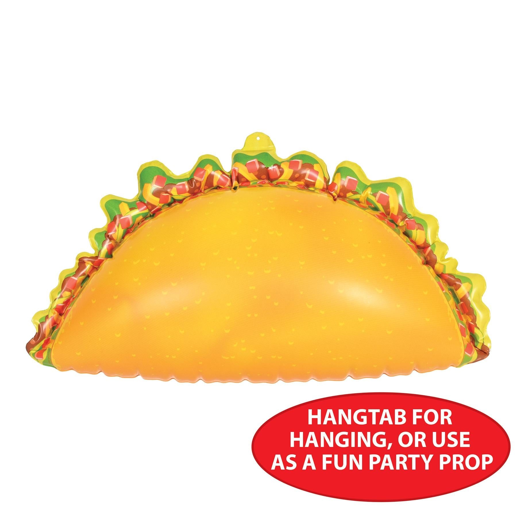 12 Pack Beistle Fiesta Inflatable Taco Party Decorations - Fun Taco-Shaped Balloons for Cinco de Mayo, Mexican Fiesta, Birthday & Themed Parties