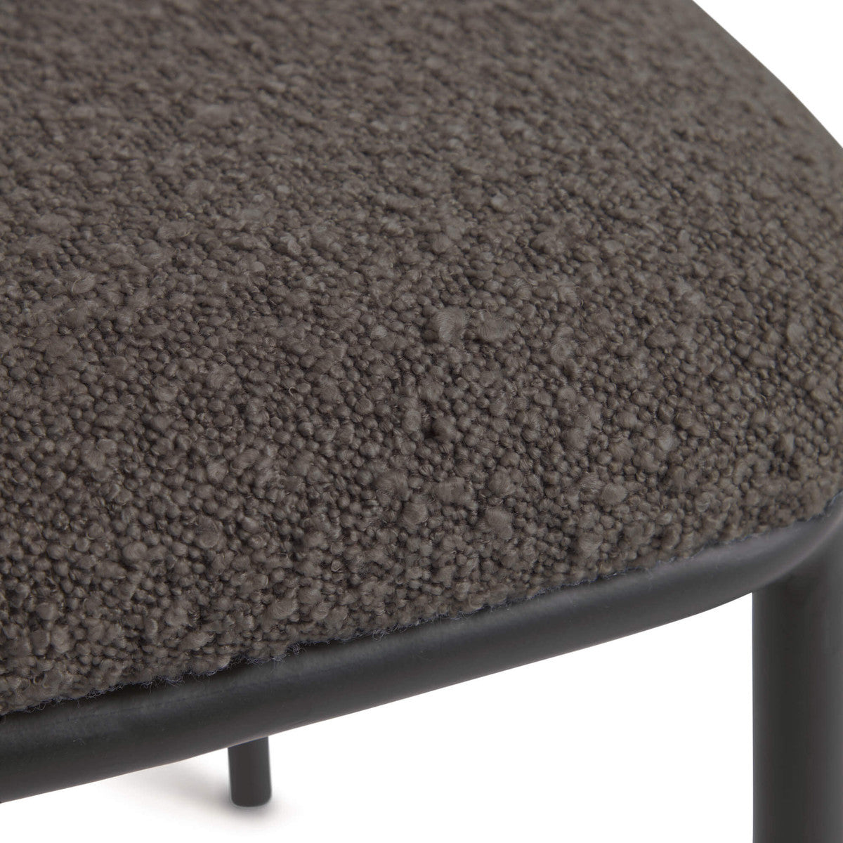 Ciselia Boucle Dining Chair - Modern Upholstered Accent Chair for Kitchen, Dining Room, and Home Decor | Soft Textured Fabric with Sturdy Wooden Legs | Perfect for Small Spaces and Entertaining Guests