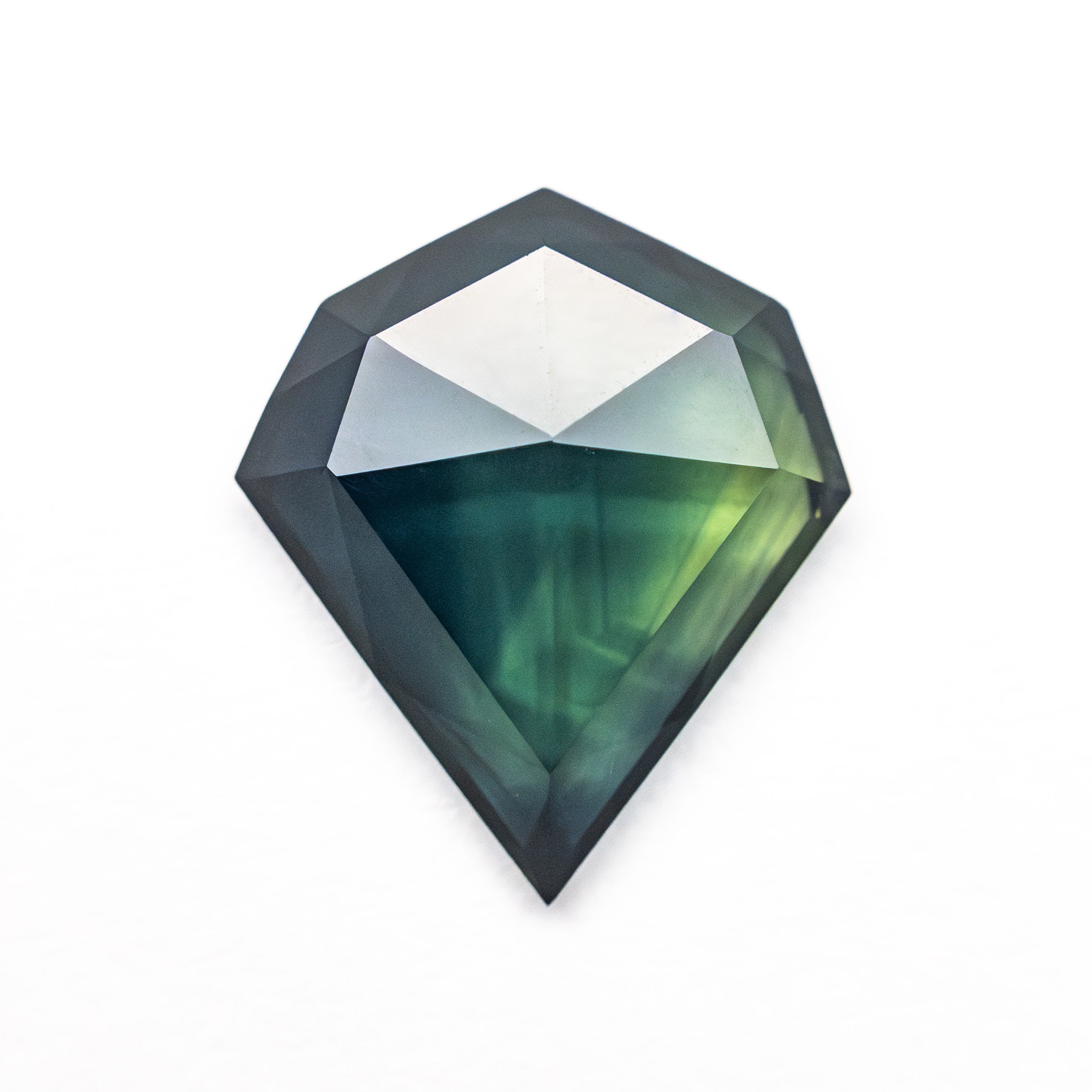 2.42ct Natural Shield Rose Cut Sapphire Gemstone - 11.00x9.47x2.93mm for Jewelry Making, Engagement Rings & Unique Gifts