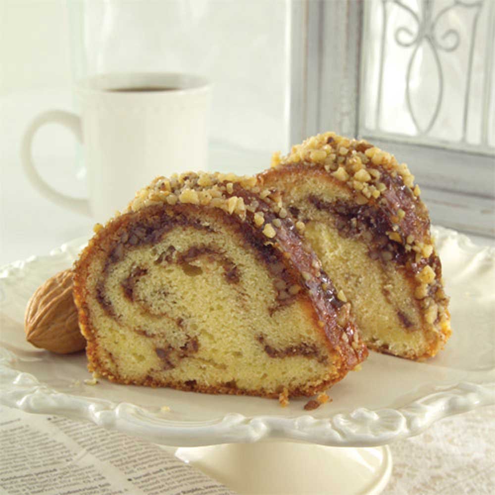 Sweet Street Sandys Sour Cream Coffee Cake - 16 Slices (4 per Case) | Moist & Delicious Dessert for Breakfast, Brunch, or Office Treats