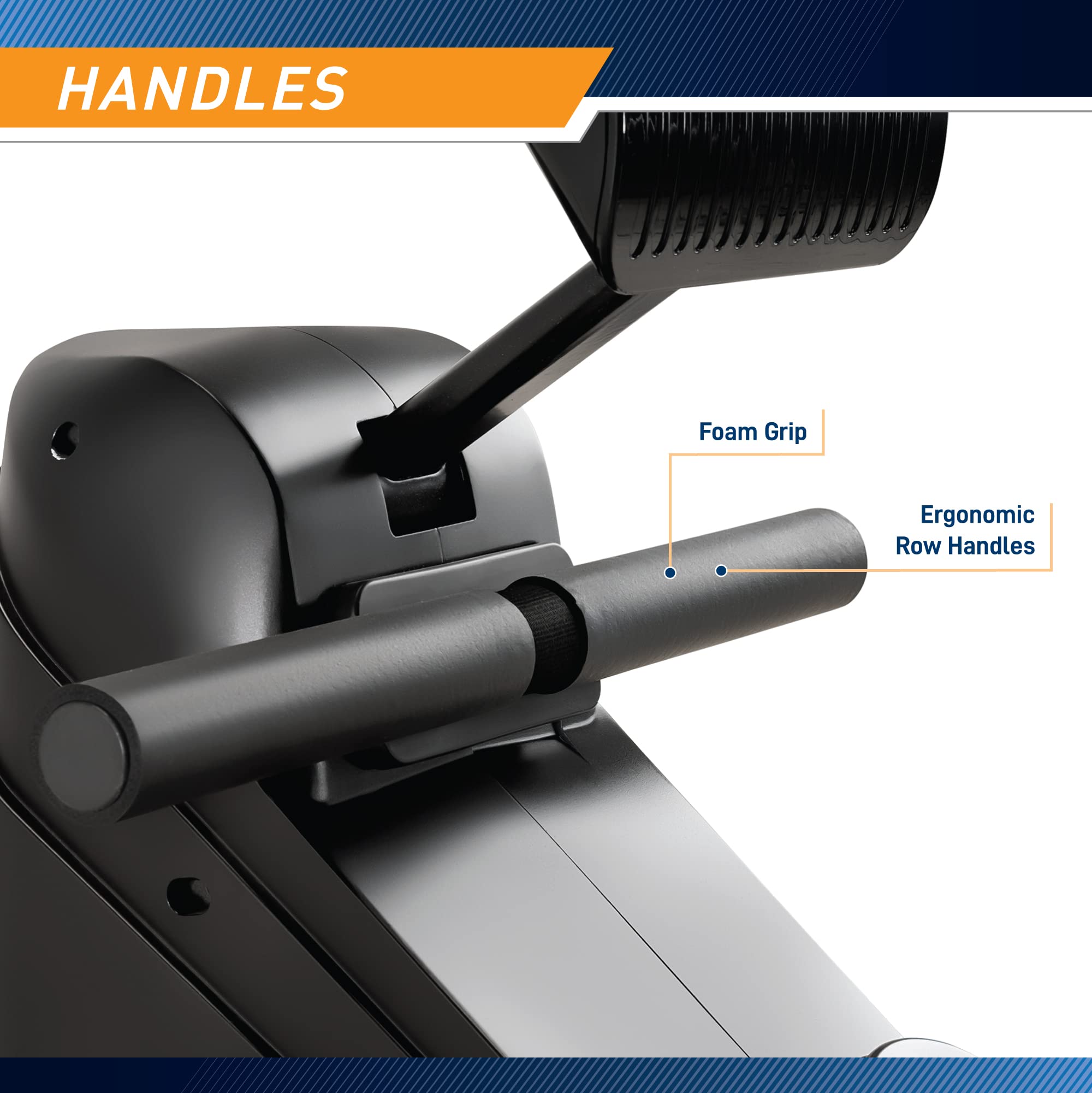 Marcy Compact 8-Level Adjustable Magnetic Resistance Rowing Machine with Transport Wheels - Home Gym Equipment for Full Body Workout, Cardio Training & Small Space Fitness