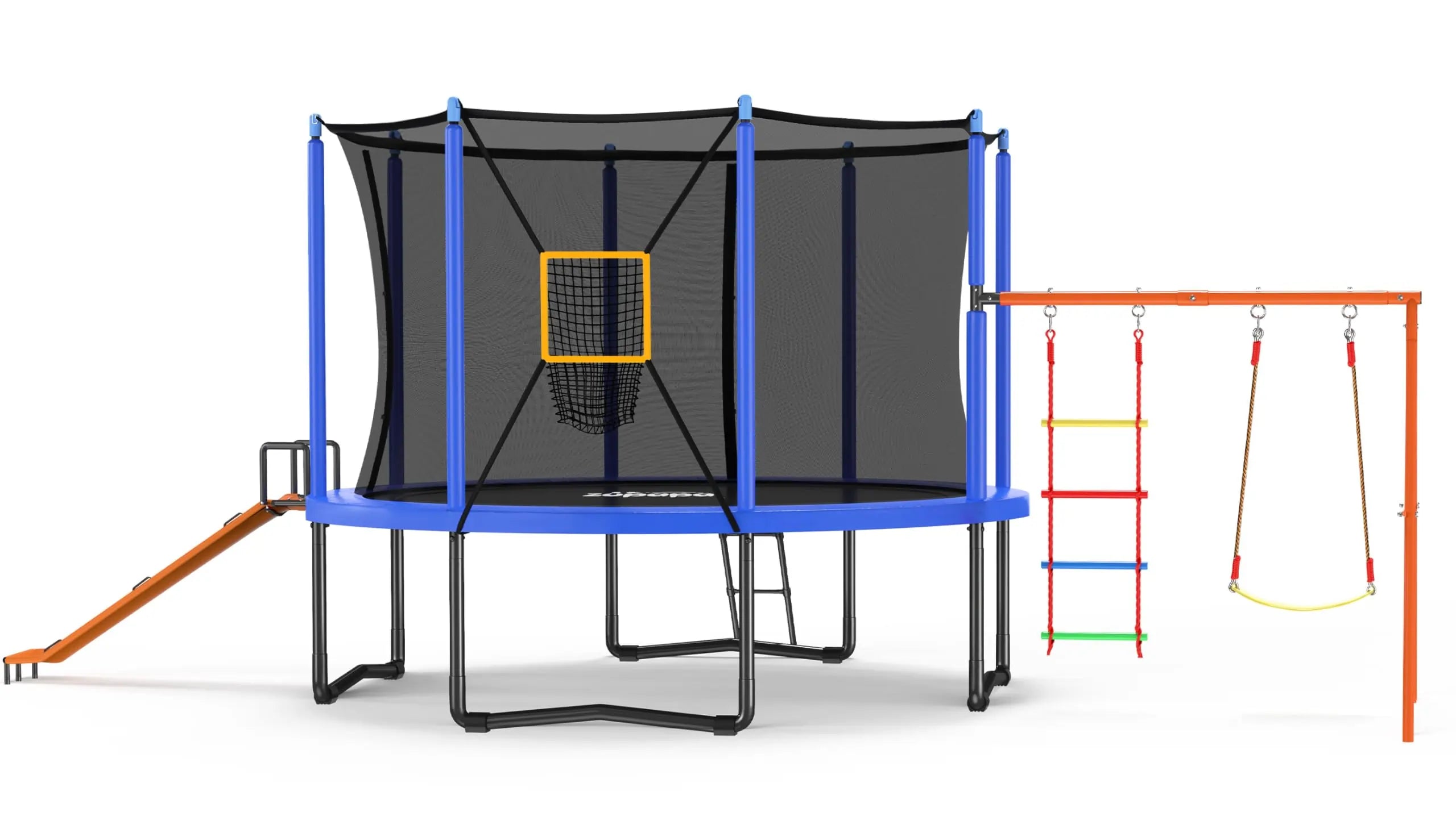 Ultimate 5-in-1 Backyard Trampoline Set - 12FT with 1200LBS Weight Capacity | Outdoor Adventure Park for Kids & Family | Perfect for Backyard Fun, Exercise & Birthday Parties