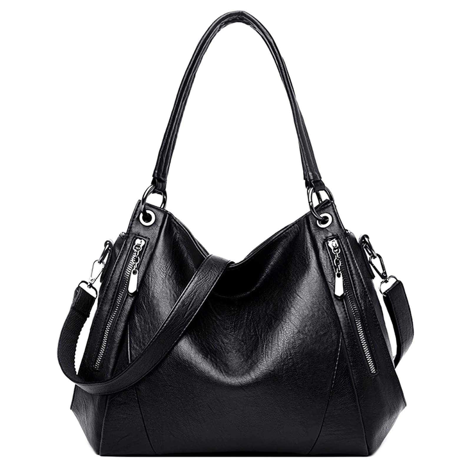 FORRICA Women's PU Leather Handbags - Top Handle Shoulder Tote & Hobo Bag for Work, Travel & Everyday Use