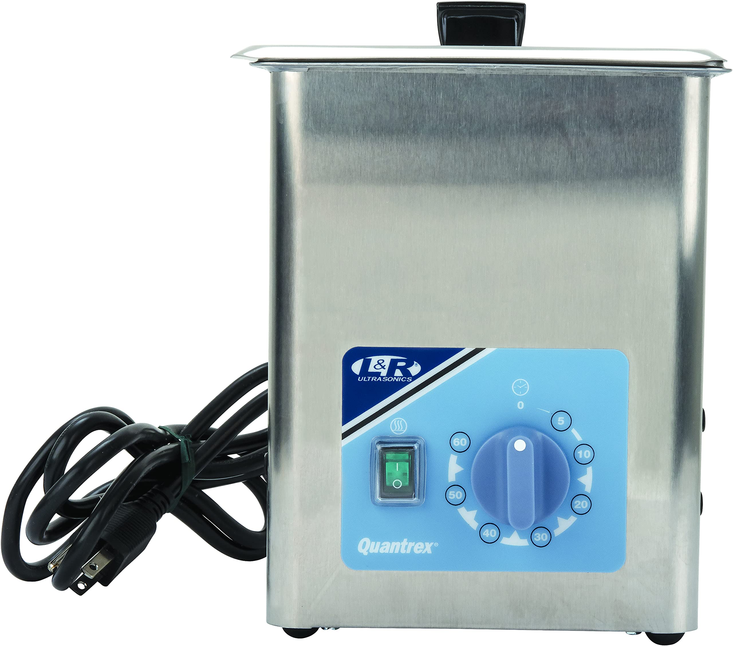 L & R Quantrex Q90 Ultrasonic Cleaner with Timer & Heater - 2 Quart Capacity for Jewelry, Watches, Eyeglasses & Dental Tools - Perfect for Home & Professional Cleaning Use