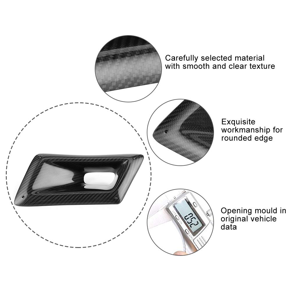 Carbon Fiber Bumper Air Vent Intake Duct - Left Side Replacement for Nissan 350Z Z33 (2003-2009) | High-Performance Car Accessory | Track & Street Racing Upgrade