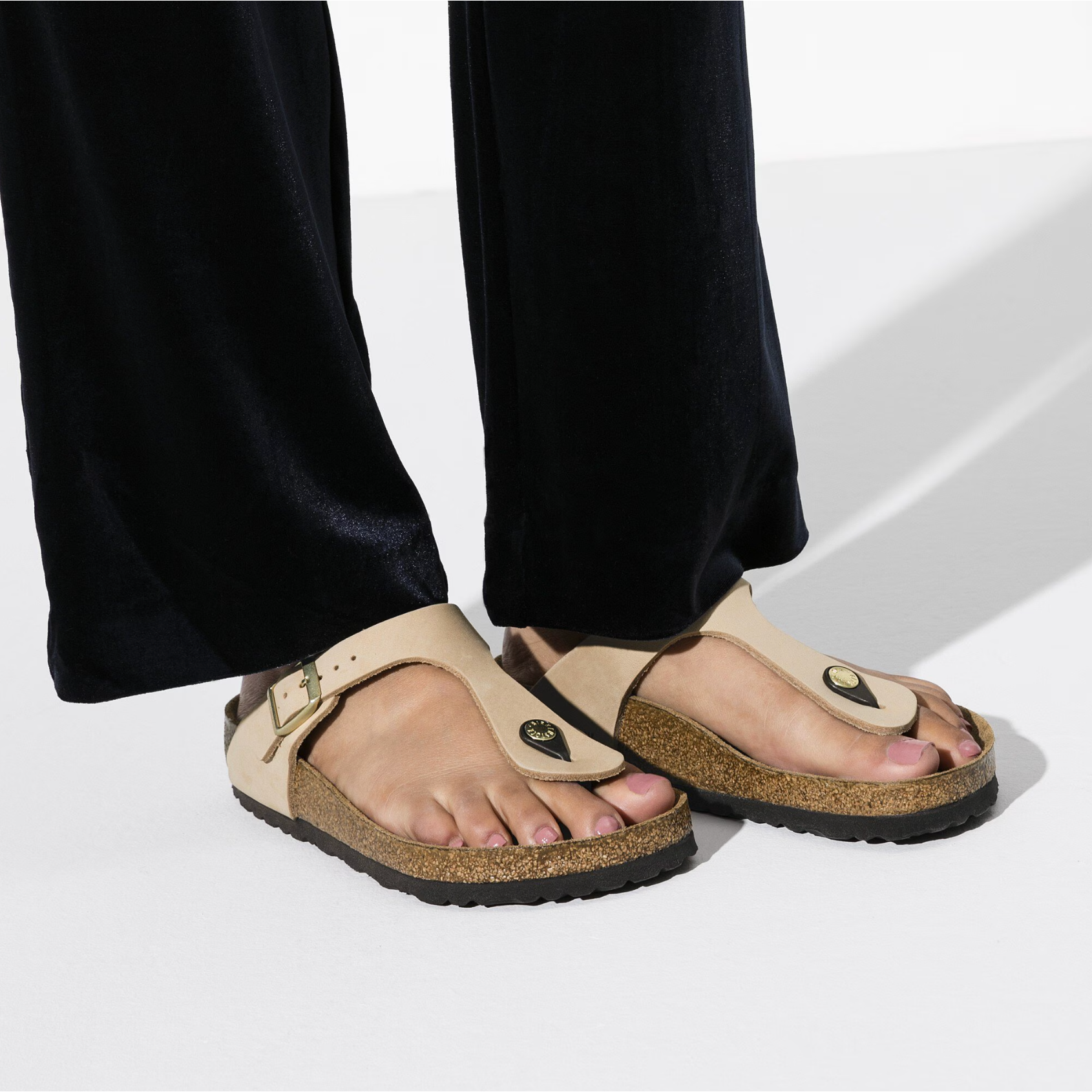 Birkenstock Women's Gizeh Soft Footbed Sandals - Comfortable Nubuck Leather Flip Flops for Women | Perfect for Beach, Pool, and Summer Casual Wear