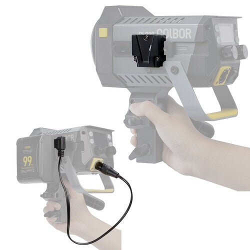 Colbor V Mount Adapter with D-Tap to XLR Cable - Professional Power Solution for Sony FX3, FX6, Blackmagic Cameras - Perfect for Film Production, Live Streaming & On-Location Shooting