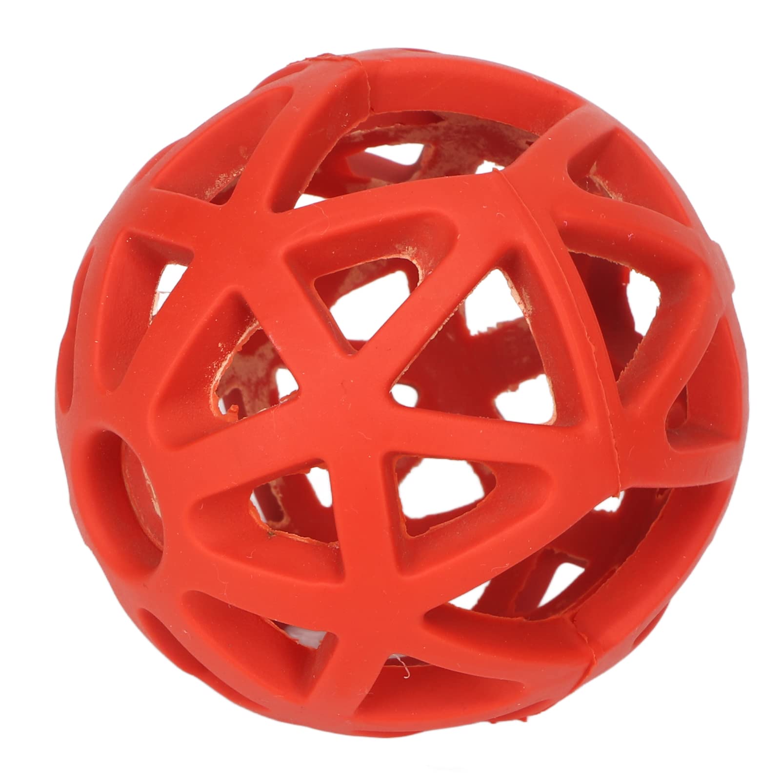 Durable Hollow Rubber Dog Ball Toy for Aggressive Chewers - Interactive Chew & Roll Pet Toy for Small Breed Dogs - Red - Perfect for Fetch, Training & Indoor/Outdoor Play