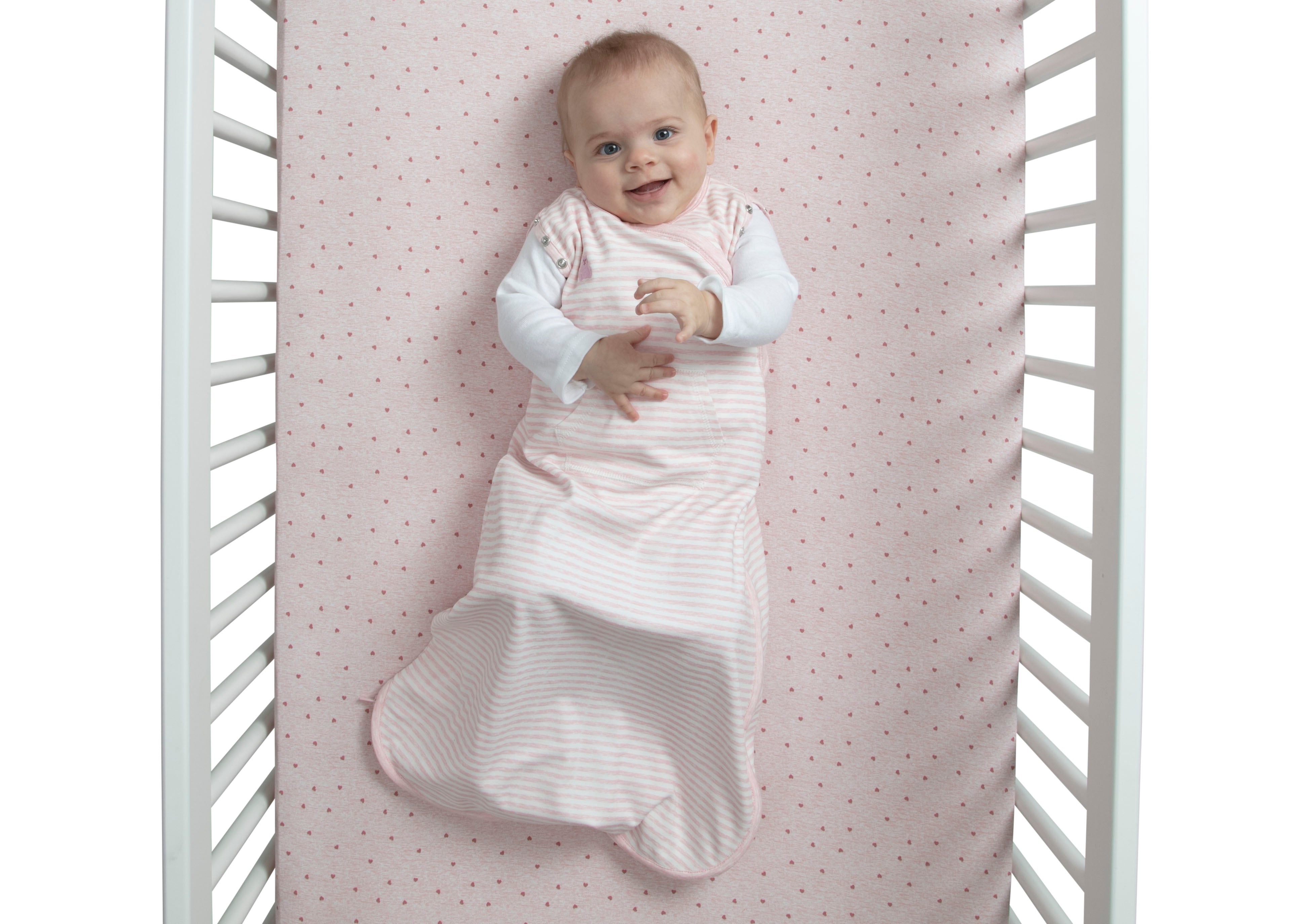 BabyGap TrueSleep Sleep Sack with Built-In Swaddle for Newborns 0-6 Months - Soft Cotton Infant Swaddle Blanket for Safe & Comfortable Sleep - Perfect for Nursery, Daycare & Travel