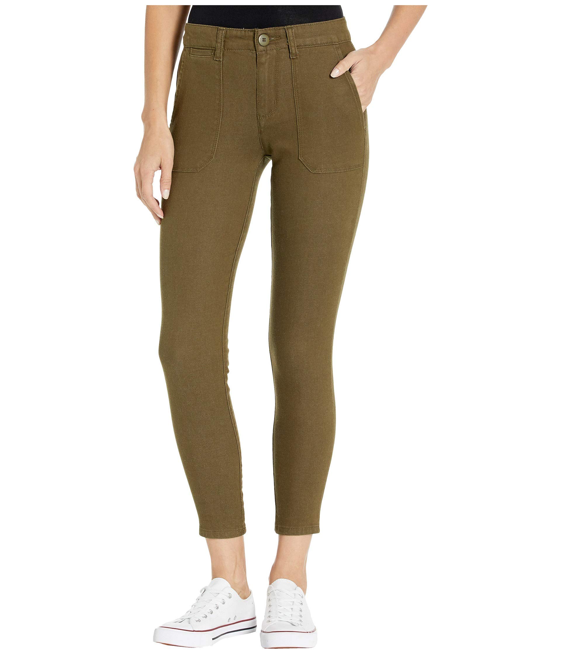 Sanctuary Palmer Cigarette Chino Pants for Women - High Waisted Slim Fit Trousers | Casual Office Wear & Everyday Comfort