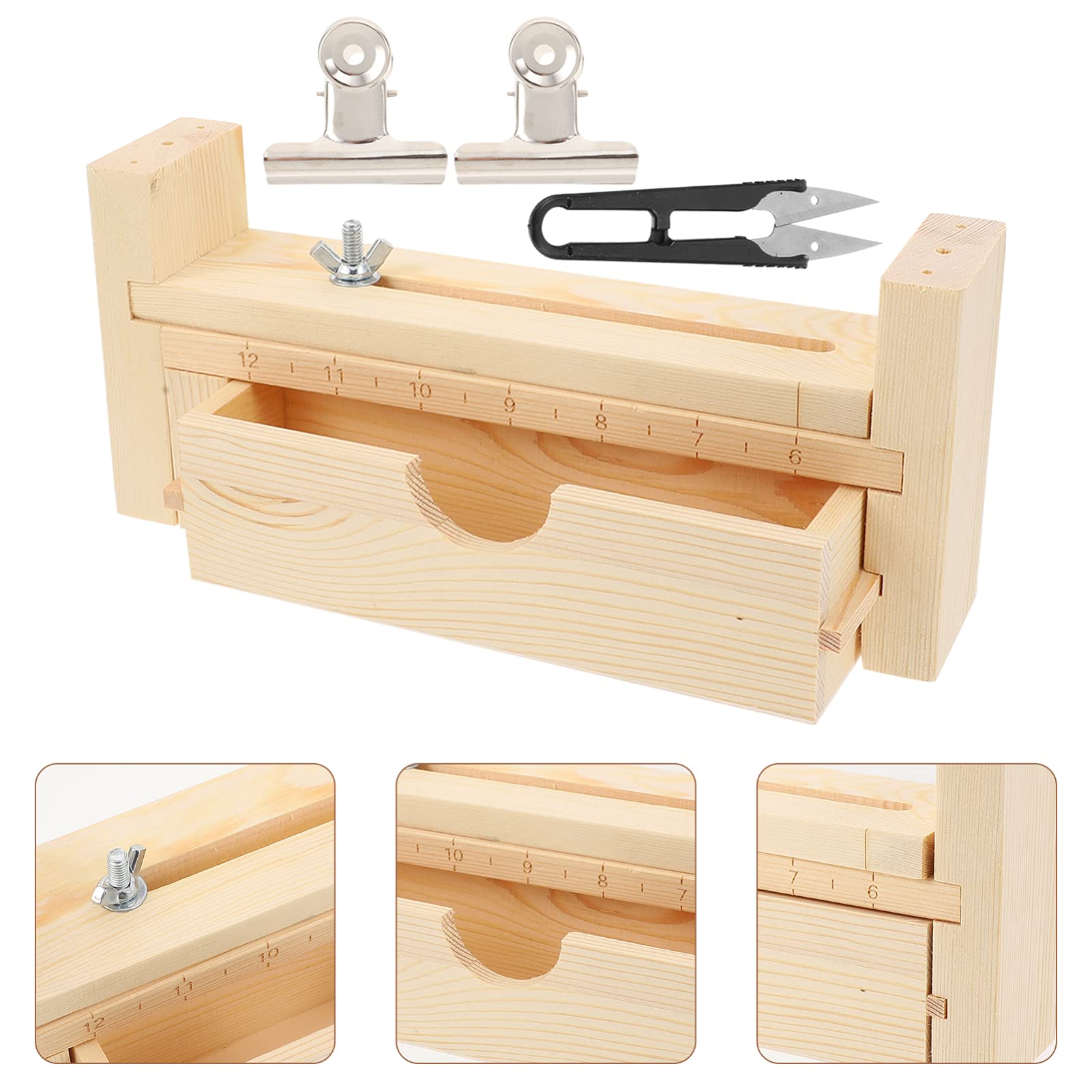 Wakauto Wood Bracelet Maker Kit with Cord - DIY Weaving Tools for Crafting Bracelets