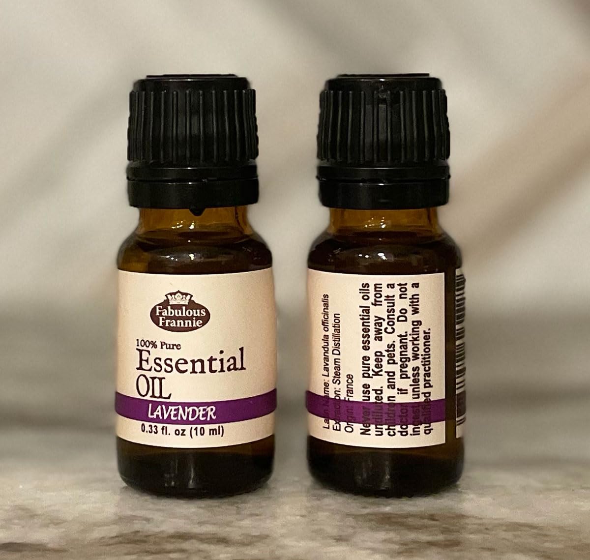 Fabulous Frannie Lavender Essential Oil 100% Pure & Undiluted - 10ml Therapeutic Grade Aromatherapy Oil for Diffuser, Massage & Relaxation