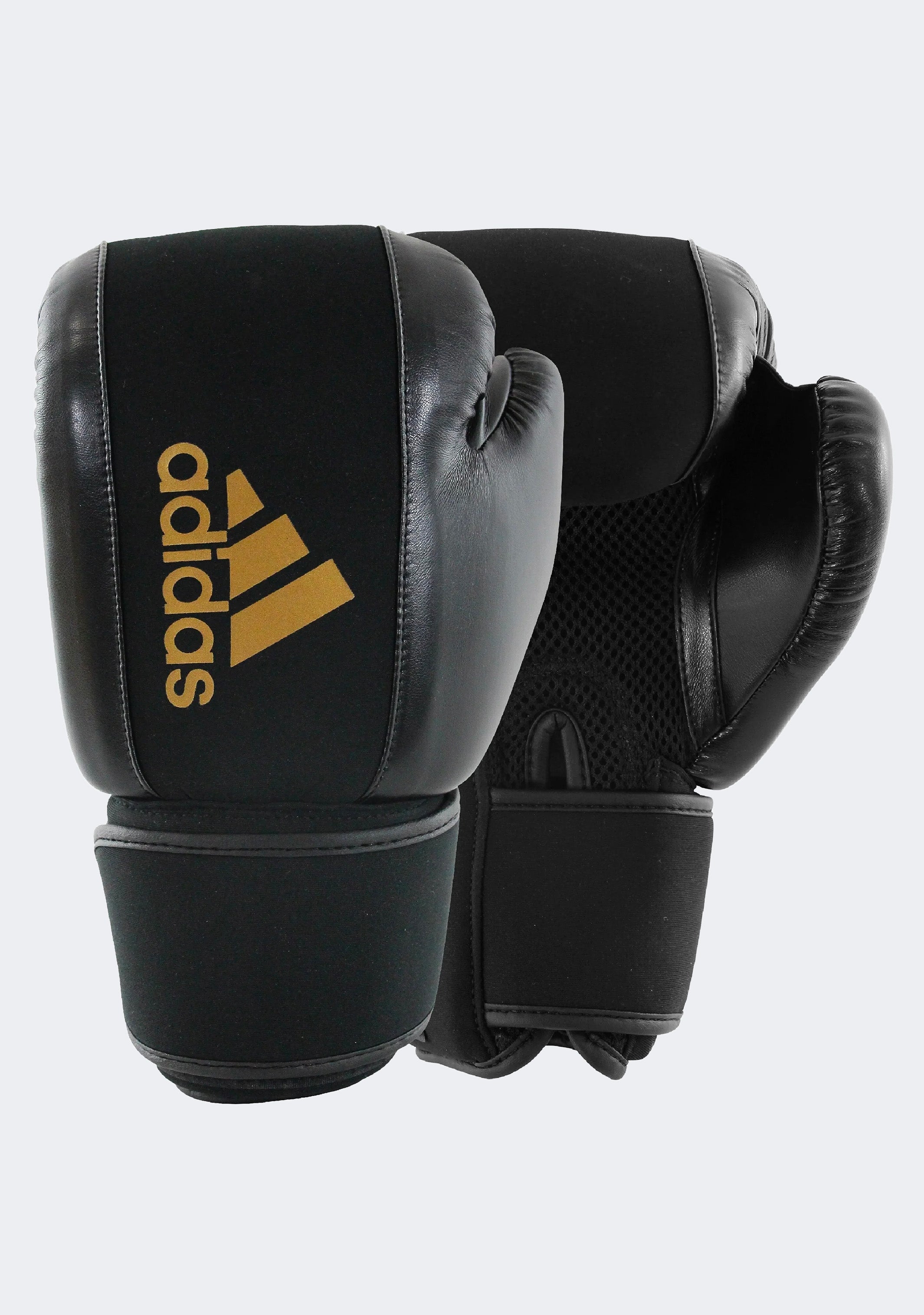 Adidas Women's Washable Boxing Gloves - Black & Gold Training Gloves for Kickboxing, MMA, Fitness & Home Workouts