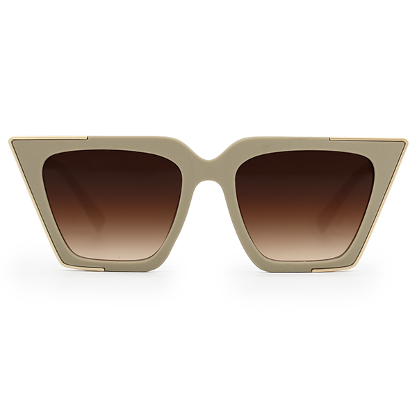Stylish CEO Nude Frame Brown Lens Cat Eye Sunglasses for Women - Perfect for Outdoor Activities, Beach, Driving & Fashion Accessories