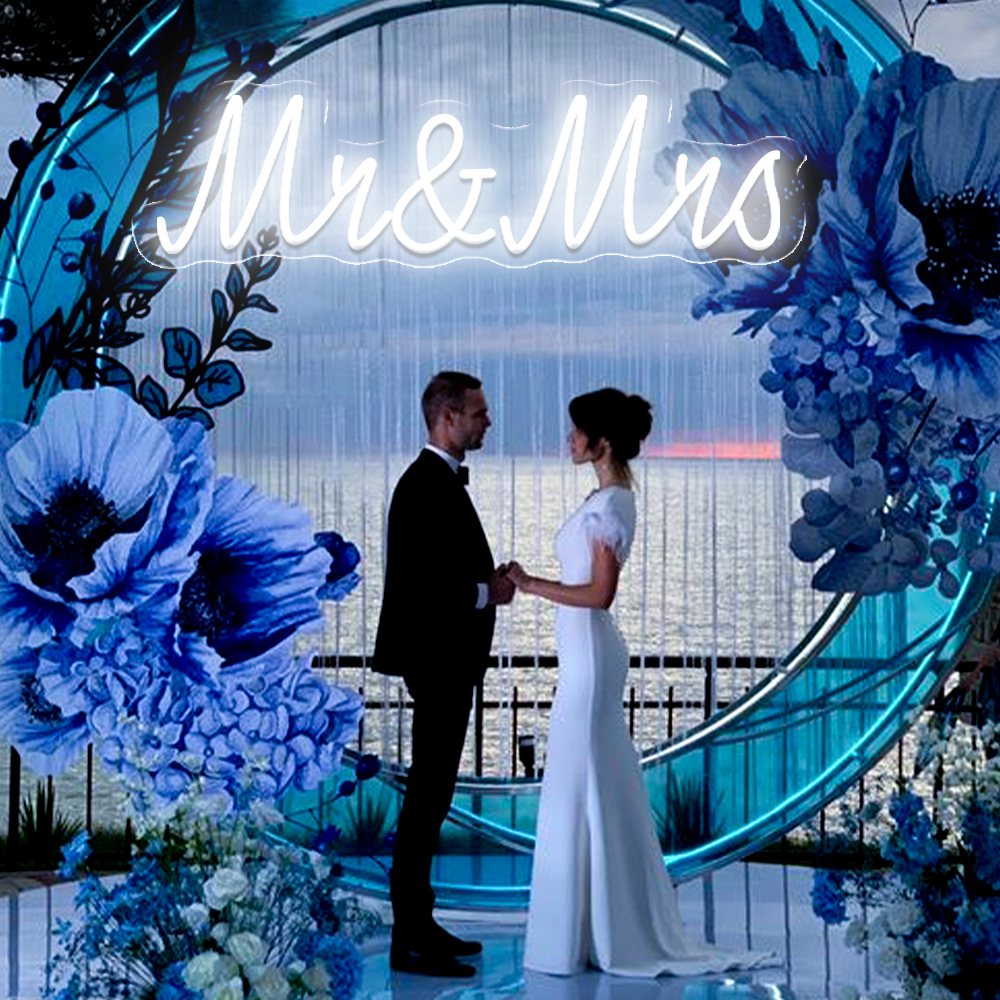Custom LED Neon Signs for Wall Decor - Personalized Home & Bedroom Neon Lights for Valentine's Day, Wedding, Birthday Party - 45