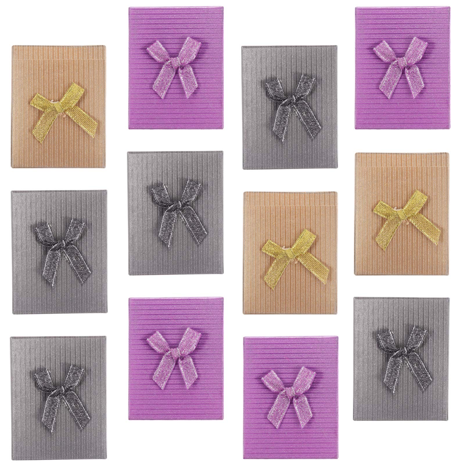 12-Piece Paper Jewelry Gift Box Set for Rings, Watches, Necklaces, Earrings & Bracelets - Elegant Display Packaging for Weddings, Anniversaries, Birthdays & Christmas Gifts - Perfect for Jewelry Stores, Boutiques & Gift Shops