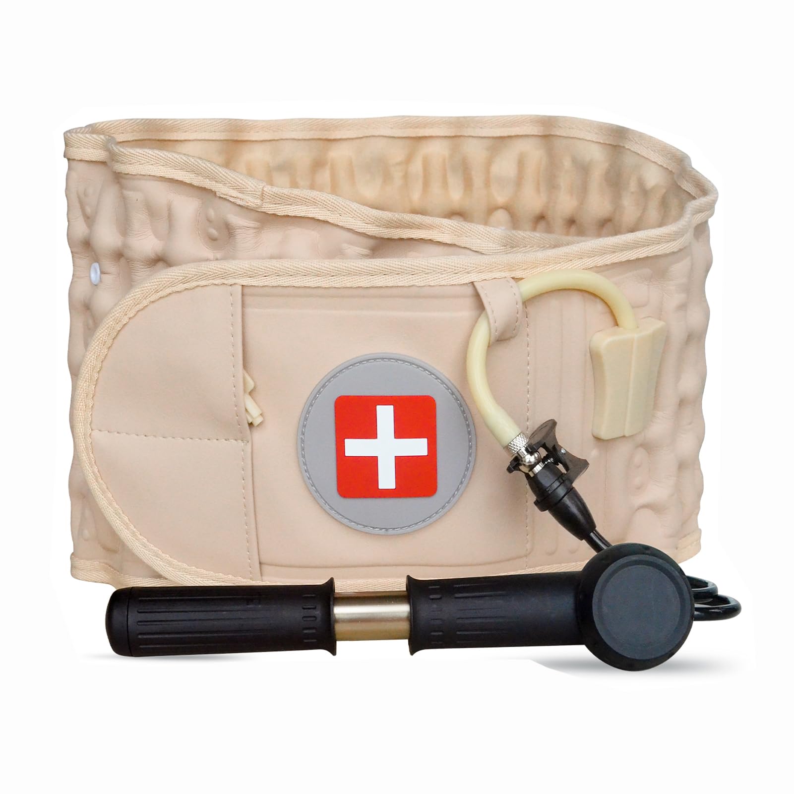 Decompression Back Belt for Lower Back Pain Relief - Spinal Air Traction Belt with Lumbar Support, Adjustable Waist 29-49 inches - Ideal for Office Workers, Drivers & Post-Surgery Recovery