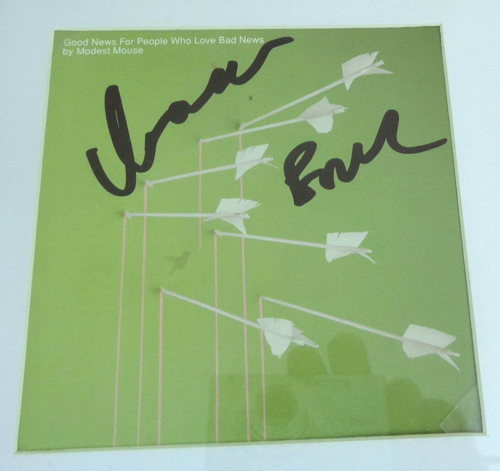 Modest Mouse Signed CD - 'Good News For People Who Love Bad News' Autographed by Isaac Brock with Framed PSA/DNA COA - Perfect for Music Collectors & Modest Mouse Fans