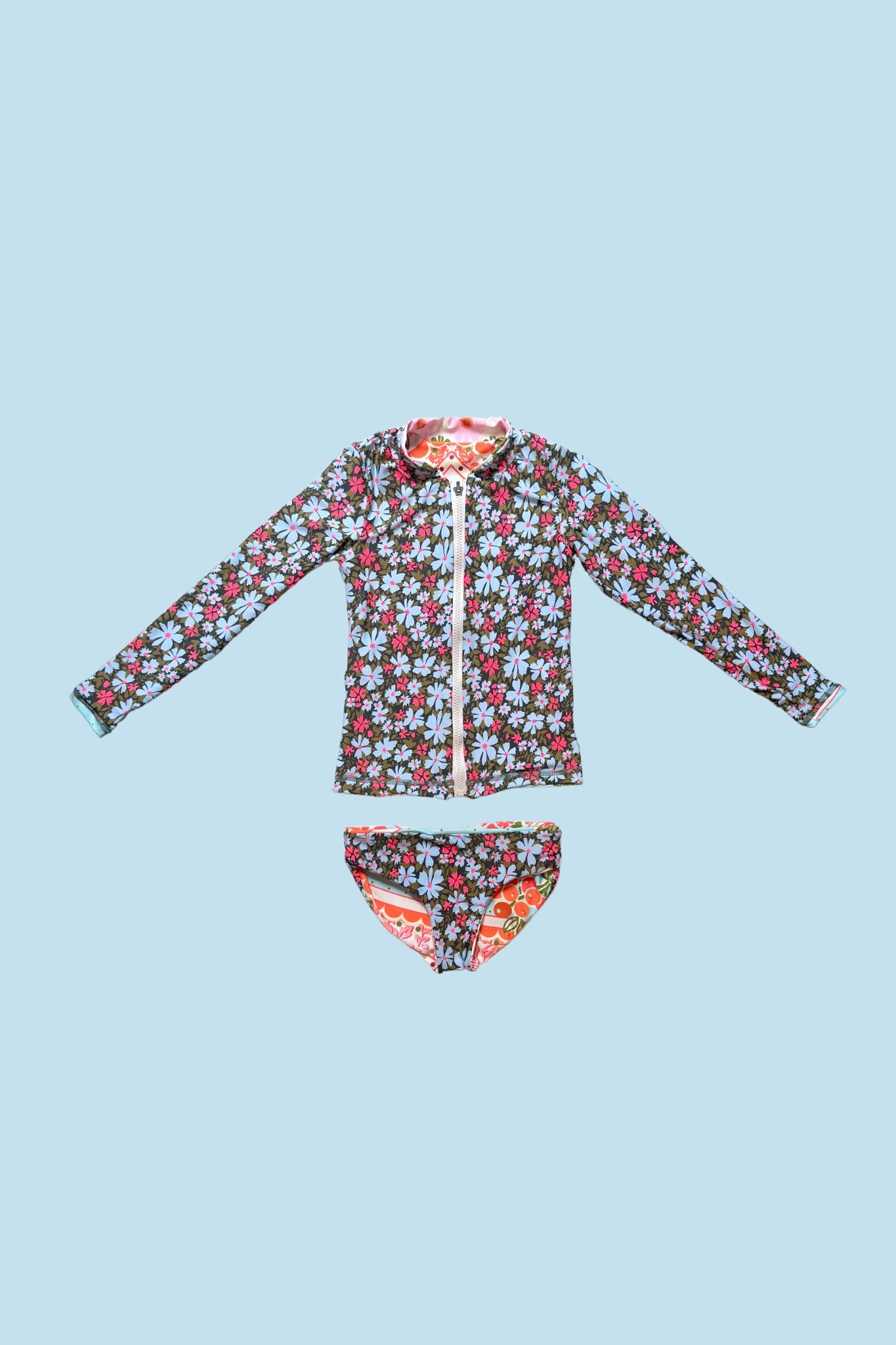 Cherish Pink Rash Guard Set for Girls - UPF 50+ Sun Protection Swimwear - Perfect for Swimming, Surfing & Beach Activities