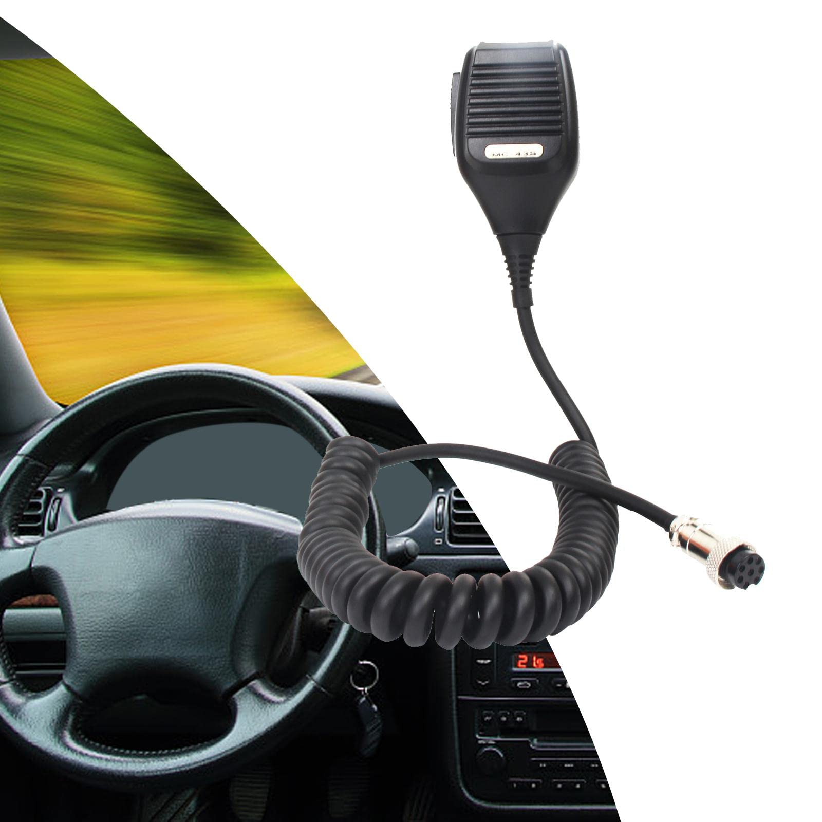 Ronyme Shoulder Speaker Mic for Two-Way Radio - Compatible with TS-480HX & TS-2000x - Hands-Free Communication for Security, Construction & Outdoor Activities
