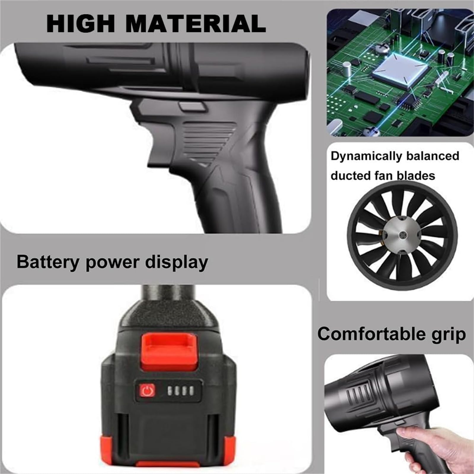 **TurboDry Cordless Car Dryer Blower - High Power Handheld Air Blower for Car Washing & Drying, Portable Paint-Safe Auto Detailing Tool - Prevent Water Spots & Paint Damage (1Pcs) - Ideal for Home Car Wash, Detailing & RV Cleaning**