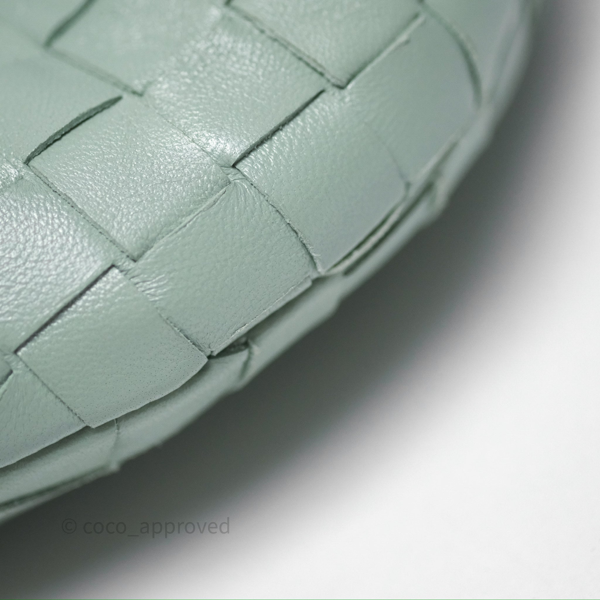 Bottega Veneta Mini Jodie Bag in Intrecciato Green Lambskin Leather with Gold Hardware - Perfect for Everyday Use, Date Nights & Special Occasions