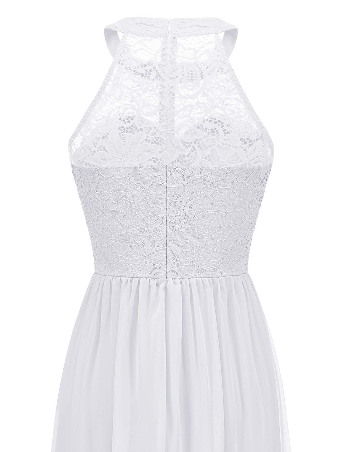 Wedtrend Women's Formal Prom Dress - Elegant Halter Neck Long Gown with Floral Lace for Bridesmaids, Evening Party & Special Occasions